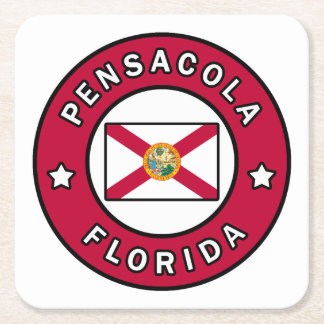 Pensacola Florida Square Paper Coaster