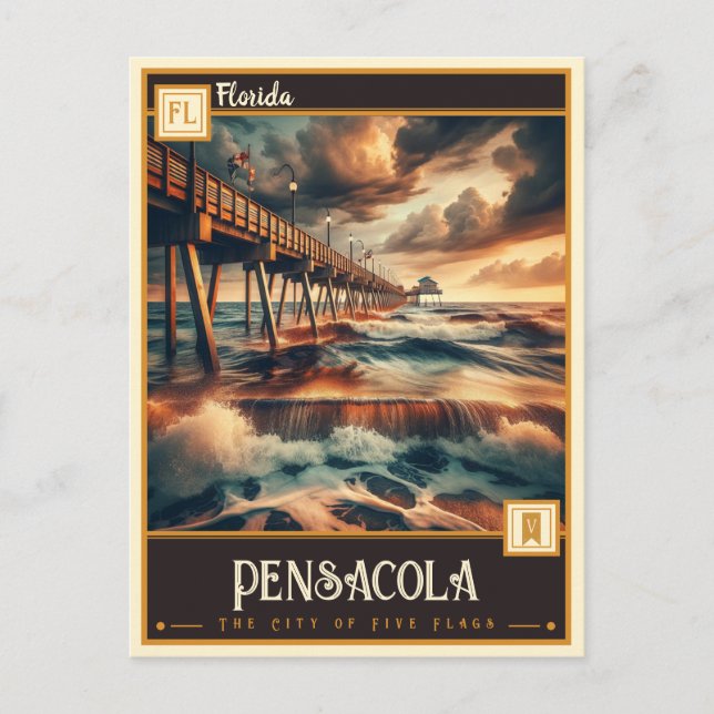 Pensacola, Florida | Vintage Postcard (Front)