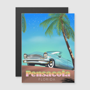 Pensacola, florida vintage style travel poster
