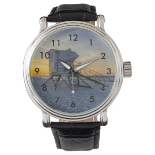 Pensacola Lifeguard Station Sunrise Wrist Watch