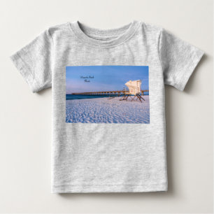 Pensacola Morning Lifeguard Stand And Pier Baby T-Shirt
