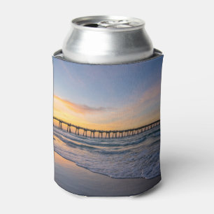 Pensacola Pier Shoreline Sunrise Can Cooler