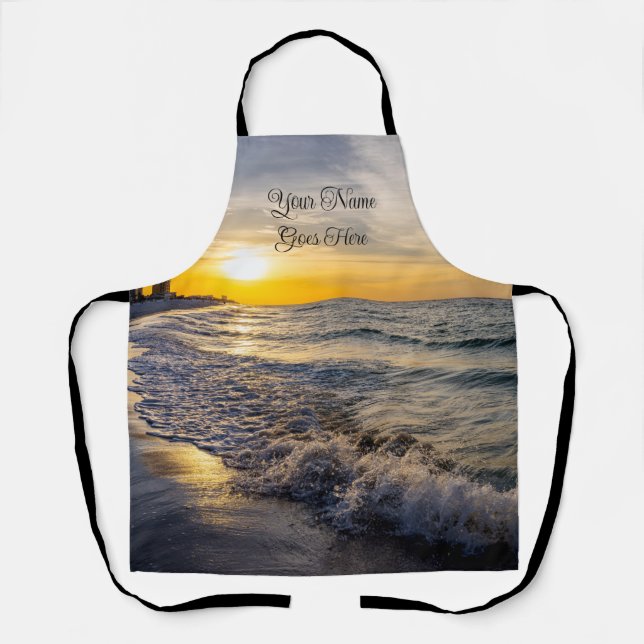 Pensacola Splashing Waves Sunrise Apron (Front)