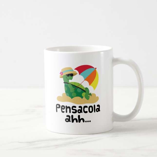 Pensacola (Turtle on Beach) Coffee Mug (Right)