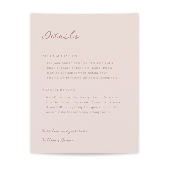 Pensacola Wedding Enclosure Card (Creator Uploaded)