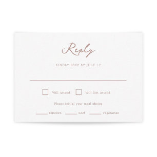 Pensacola Wedding RSVP Card
