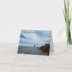 Pensando en ti greeting card