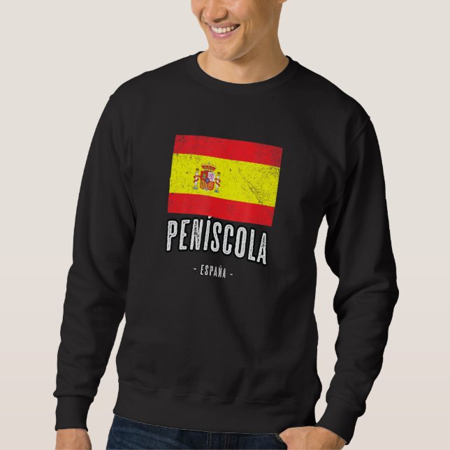 Penscola Spain ES Flag City - Bandera Ropa - Sweatshirt (Front)