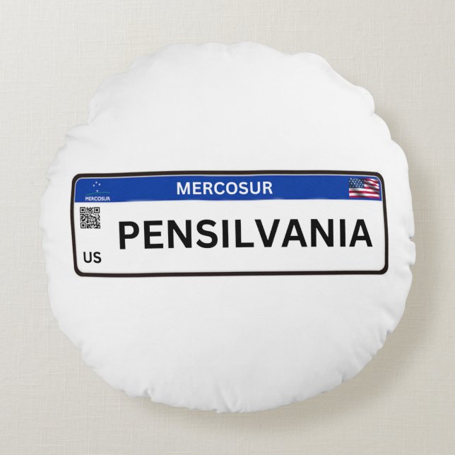 Pensilvania Mercosur Round Cushion (Front)
