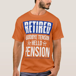 Pension Cop Funny Retirement Plan Retired Police O T-Shirt
