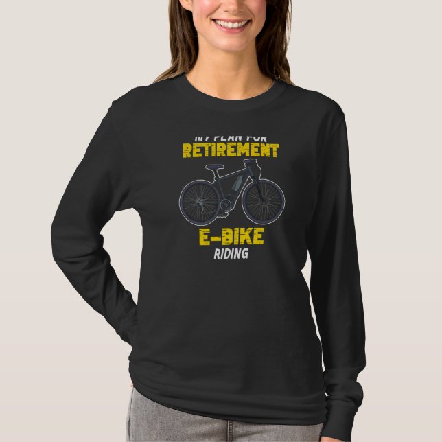 Pension retirement E bike ride electric bike pensi T-Shirt (Front)