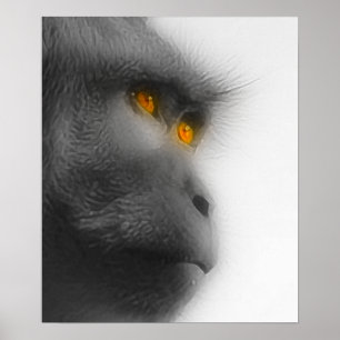 Pensive Monkey Poster