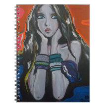 Pensive Muse:Modern Acrylic Portrait