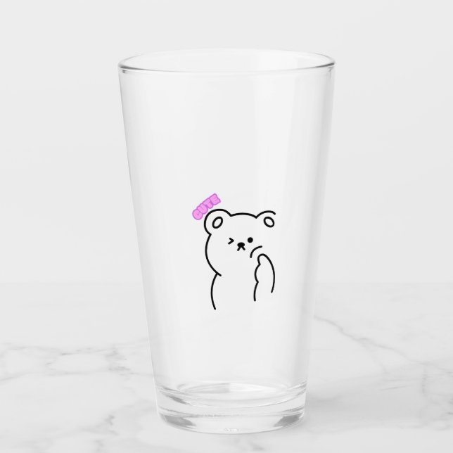 Pensive Panda Mug Glass (Front)