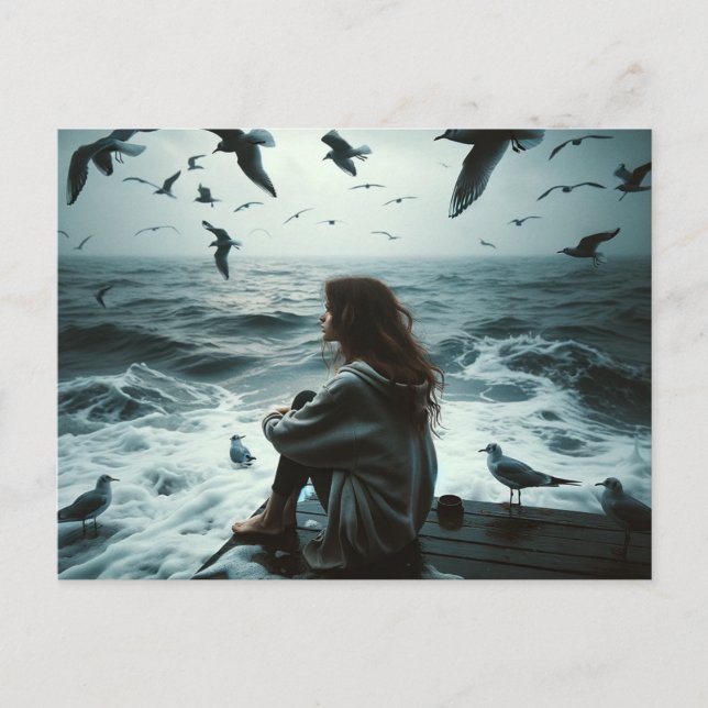 Pensive Postcard (Front)