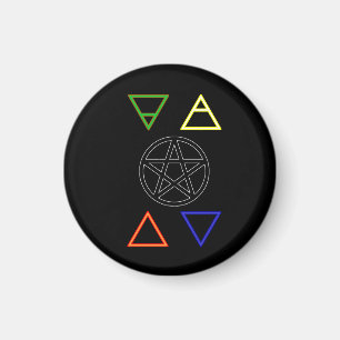Pentacle and Elements magnet