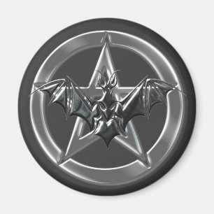 Pentacle Bat Magnet