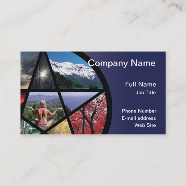 Pentacle Collage Business Card (Front)