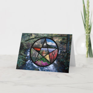 Pentacle Collage card