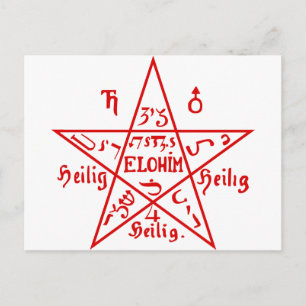 Pentacle from the Sixth Book of Moses Postcard