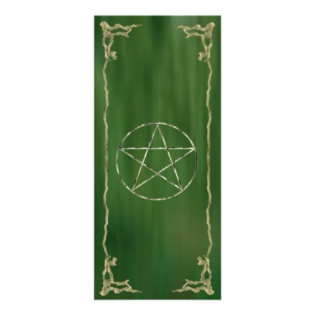 Pentacle in Green Rack Card (Front)