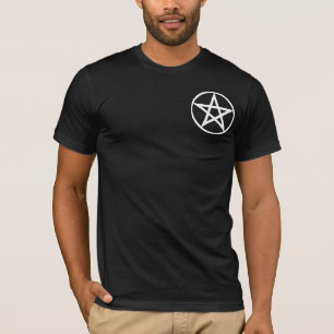 Pentacle Large on Blk T-Shirt