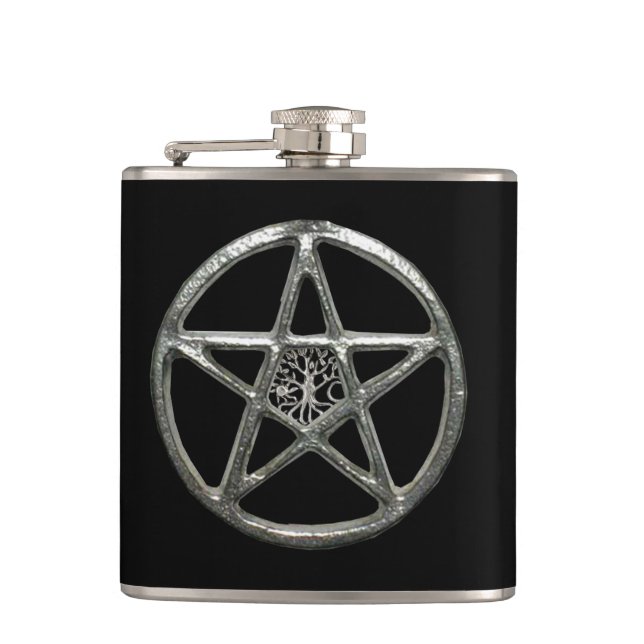 Pentacle Tree Of Life Flask (Front)