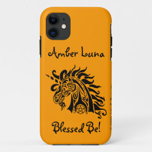 Pentacle Unicorn (black) iPhone 5 Case