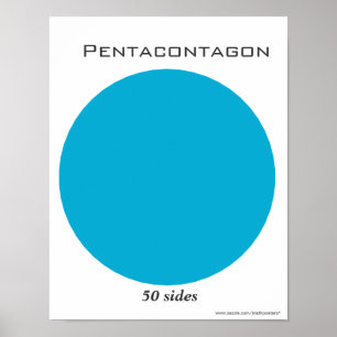 Pentacontagon Poster of Polygon