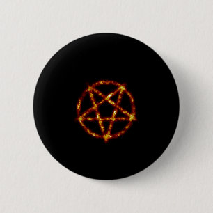 pentagram 6 cm round badge