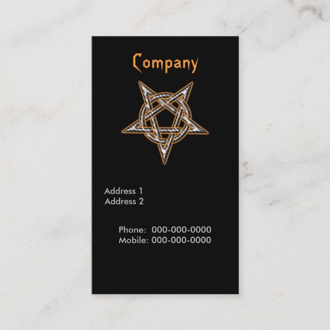 Pentagram Business Card (Front)