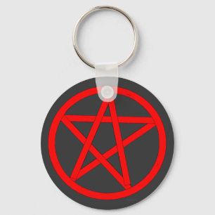pentagram key ring