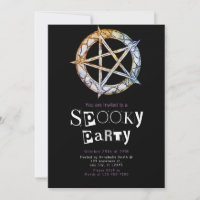 Pentagram Pagan Modern Minimalist Halloween