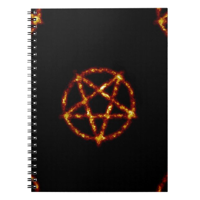 pentagram spiral notebook (Front)