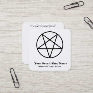 Pentagram  square business card