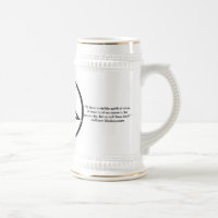 Pentagram Stein with Quote