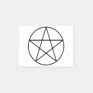 Pentagram Symbol - Five Pointed Star Shape Post-it Notes