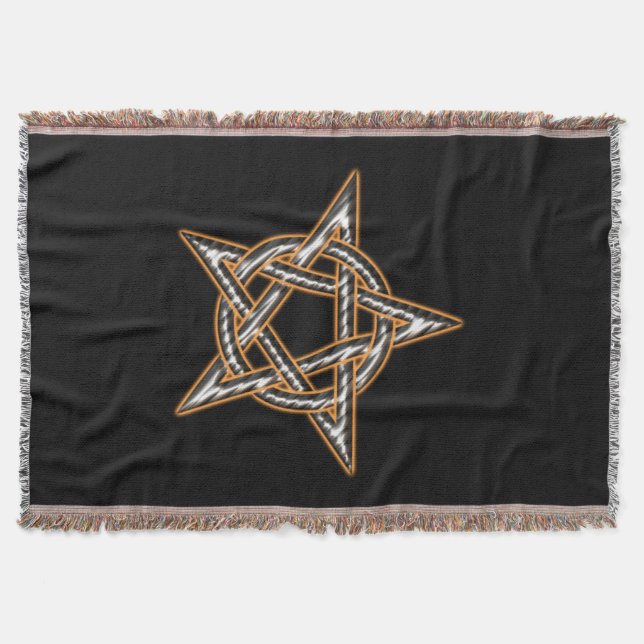 Pentagram Throw Blanket (Front)