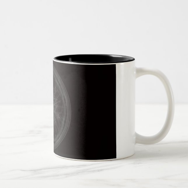 Pentagram Two-Tone Coffee Mug (Right)