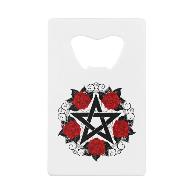 Pentagram with Red Roses (Front)