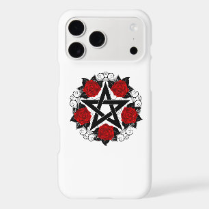 Pentagram with Red Roses
