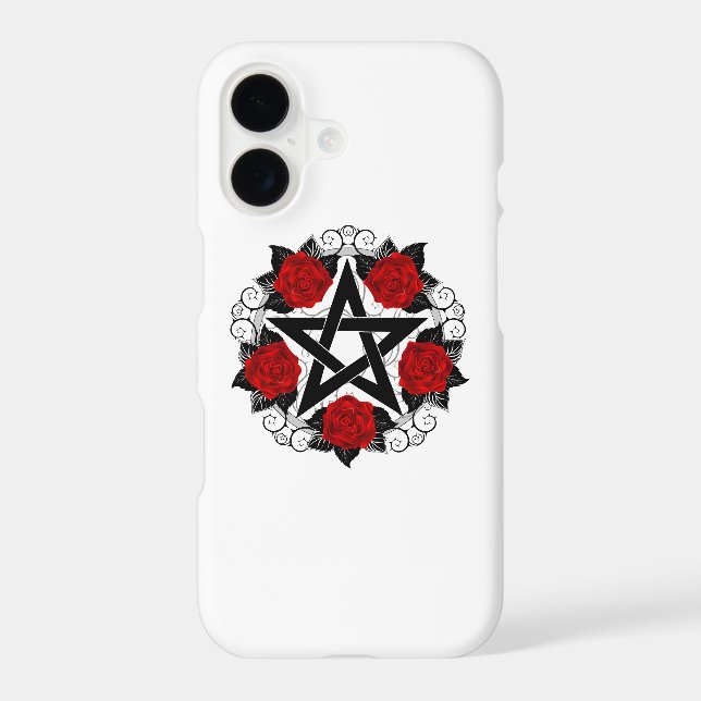 Pentagram with Red Roses (Back)