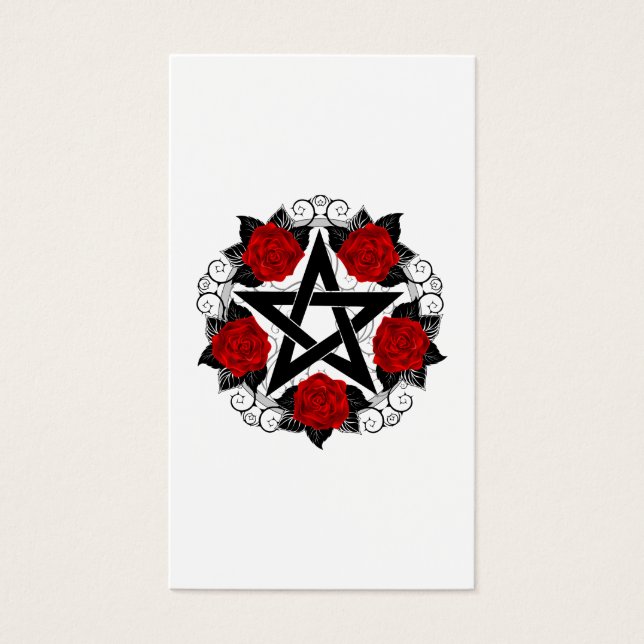 Pentagram with Red Roses (Front)