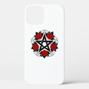 Pentagram with Red Roses iPhone 12 Pro Case