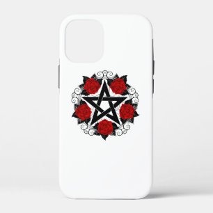 Pentagram with Red Roses iPhone 12 Mini Case