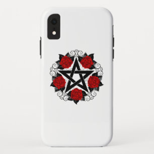 Pentagram with Red Roses Case-Mate iPhone Case