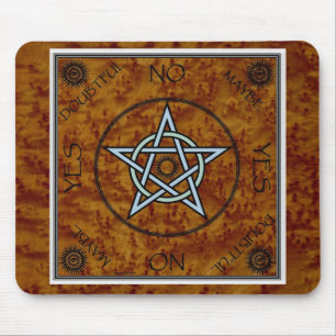 Pentangle Pentagram Witchcraft Divination Dowsing Mouse Pad