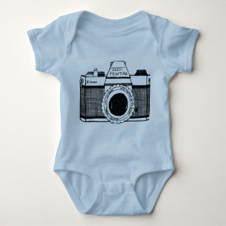 Pentax camera baby bodysuit
