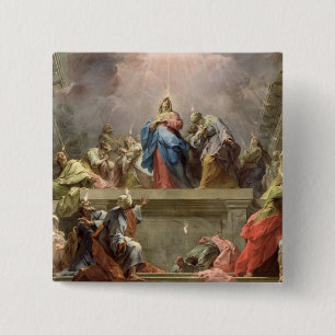 Pentecost, 1732 15 cm square badge