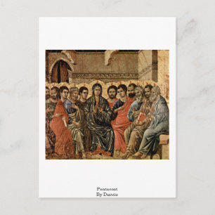 Pentecost By Duccio Postcard